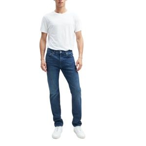 7 FOR ALL MANKIND MEDIUM BLUE SLIMMY LUXE PERFORMANCE JEANS